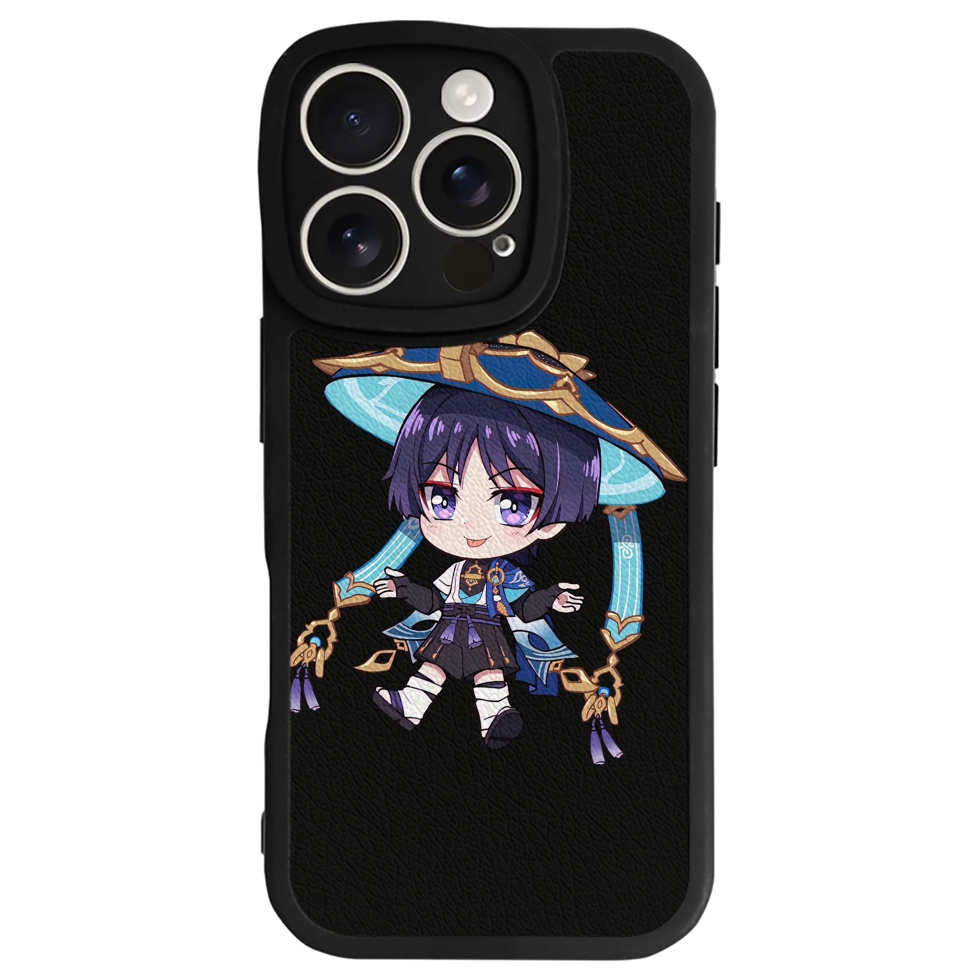 げんし神 さんペい genshin Sanpei 【iPhone 16シリーズ対応】シリコンスマホケース（レザー調） 材質：シリコン